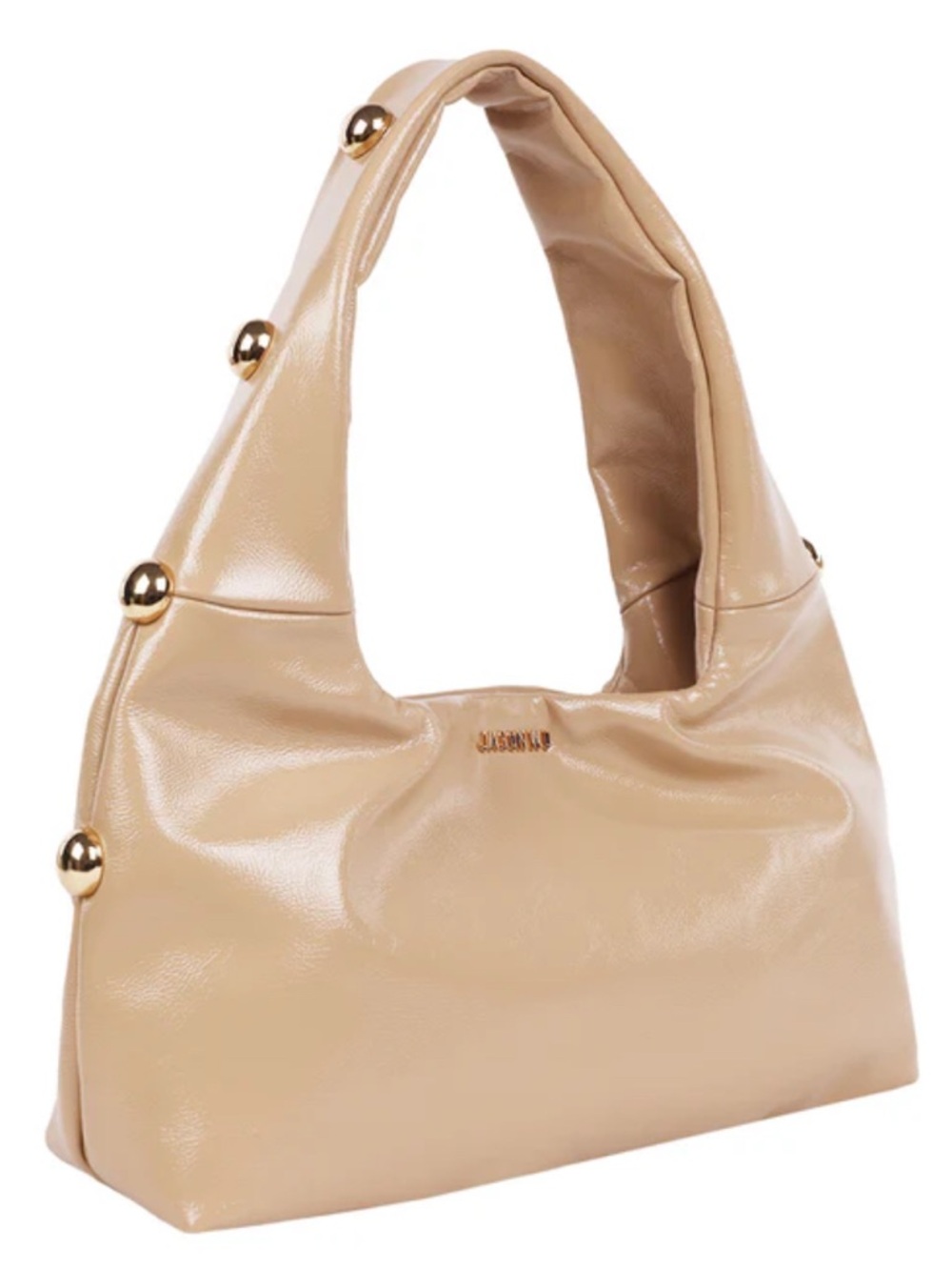 🆕 Jason Wu Tan-Beige Shoulder Hobo with Gold Studs